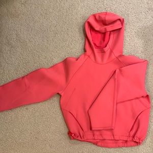 Lululemon air wrap hoodie in coral